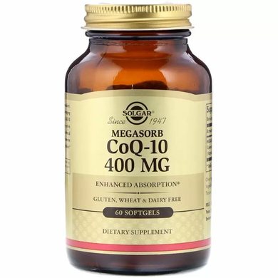 Коензим Q10 (Coenzyme Q10), Solgar, 400 мг, 60 капсул