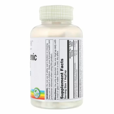 Пантотенова кислота, Pantothenic Acid, Solaray, 500 мг, 250 вегетаріанських капсул